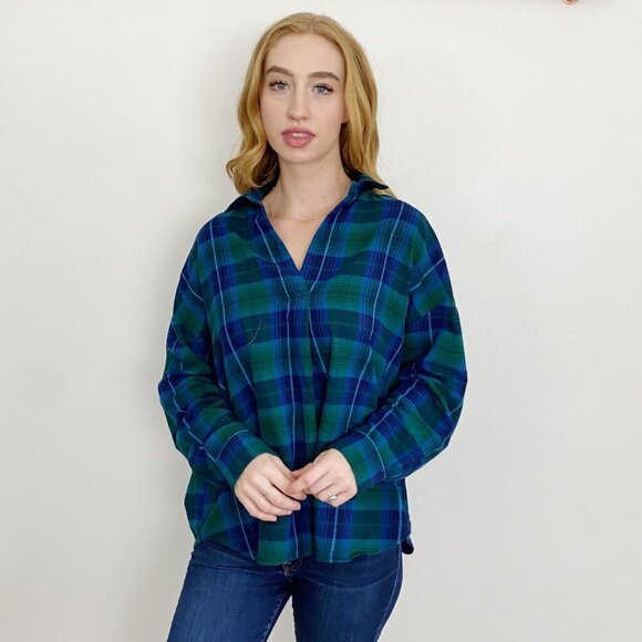 Uniqlo Plaid Flannel Pullover Long Sleeve Large - Picture 3 of 3